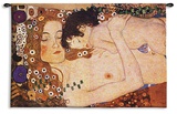 Mother and Child Wall Tapestry by Gustav Klimt