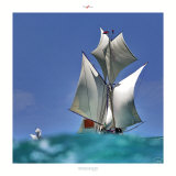 Madagascar-Boutre Posters par Philip Plisson