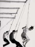 Kids on Swing Photographic Print