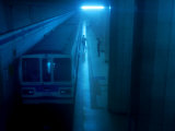 Chinese Commuter Prepares to Board the Subway Photographic Print