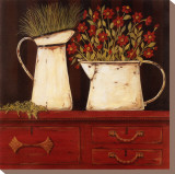 The Red Cupboard Stretched Canvas Print by Jo Moulton The Red Cupboard Stretched Canvas Print by Jo Moulton