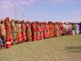 Somali Women in Colorful Dress Come out to Support the Transitional Federal Government Photographic Print