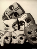 Papiere-Mache Masks Photographic Print