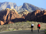 Two Cyclists, Red Rock Canyon National Conservation Area, Nevada, May 6, 2006 Photographic Print by Jae C. Hong