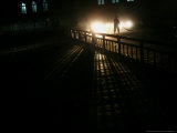 An Afghan Street Sweeper Works the Last Hours of the Day Photographic Print by Rodrigo Abd