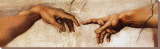 The Creation of Adam, c.1510 (detail) Stretched Canvas Print by Michelangelo Buonarroti 