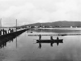 Orbetello. Panorama with the Dam Photographic Print
