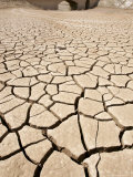 Dry Reservoir Bed of Contreras is Seen in Eastern Spain Photographic Print