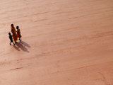 A Woman and Two Children Walk on a Newly Constructed Road in Sonapur Photographic Print by Anupam Nath