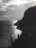 A Steep Promontory That Juts into the Sea of Capri at Sunset Photographic Print