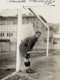 Portrait of Giuseppe Traverso, Goalie on the Genova Soccer Team Fotografisk tryk