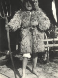 A Man Wears a Hungarian Traditional Fancy Dress Lámina fotográfica
