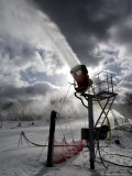 Snow is Made at Ski Roundtop in Lewisberry, Pennsylvania, December 8, 2006 Photographic Print by Carolyn Kaster