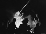 Party for the Goddess Kali in Benares Varanasi Photographic Print