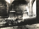 The Image Showes Reims Cathedral's Bells Fallen after the German Bombardments and Fires Lámina fotográfica