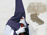 A Penitent of La Agonia Brotherhood Photographic Print