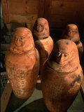 26th Dynasty Canopic Jars, Tomb of Iufaa, Abu Sir, Egypt Photographie par Kenneth Garrett