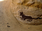 Painting of Anubis at Tomb 1, Bahariya Museum, Valley of the Golden Mummies, Egypt Photographie par Kenneth Garrett