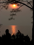 Congolese Refugees Wait for the Ferry to Bukavu, Congo Photographic Print