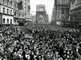 Looking North from 44th Street, New York's Times Square is Packed Photographic Print