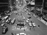 This is an Aerial View of Times Square from the New York Times Newspaper Tower Building Impressão fotográfica This is an Aerial View of Times Square from the New York Times Newspaper Tower Building Impressão fotográfica