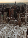 Central Park and Manhattan are Seen Covered Stampa fotografica Central Park and Manhattan are Seen Covered Stampa fotografica