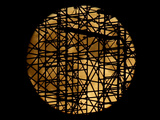 Scaffolding Covering the Ancient Parthenon is Highlighted by the Moon Photographic Print