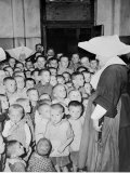 Some of Poland's Thousands of Orphan Children at the Catholic Orphanage Photographie
