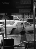 Pedestrians and Traffic Make Their Way Across 56th Street Photographic Print