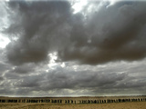 A Grey Sky Hangs Over Israeli Soldiers as They March Near the Tseelim Army Base Photographic Print