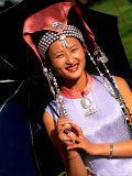 Ethnic Dancer in Traditional Costume in Kumming, Yunnan, China Photographic Print by Bill Bachmann