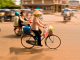 Bicycle Transportation, Vientiane, Laos Photographie par Gavriel Jecan