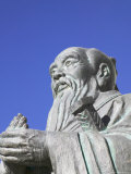 Sculpture of Confucius, Tibet, China Photographic Print by Keren Su