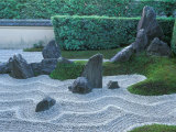 Zuiho-in Temple Rock Garden, Daitokuji Temple, Kyoto, Japan Lámina fotográfica por Rob Tilley