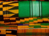 Kente Cloth, Artist Alliance Gallery, Accra, Ghana Fotografisk tryk af Alison Jones