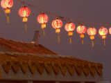 Hanging Red Paper Lanterns, Thailand Photographic Print by Gavriel Jecan