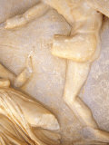 Marble Frieze in the Site of the Mausoleum, Built for King Mausolus, Bodrum, Turkey Fotografie-Druck von Ali Kabas