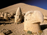 Carved Figures, Nemrut Dagi Kahta Region, Turkey Photographic Print by Gavriel Jecan