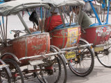 Bicycle Taxi, Khon Kaen, Thailand Photographic Print by Gavriel Jecan