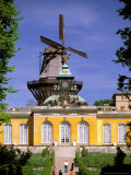 Neue Kammern and Windmill, Park Sanssouci, Potsdam, Berlin, Germany Photographic Print by Walter Bibikow