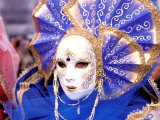 Traditional Costumes, Carnival, Venice, Italy Lámina fotográfica por Sergio Pitamitz