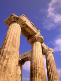 Ruins of the Temple of Apollo, Corinth, Peloponnese, Greece Photographic Print by Walter Bibikow