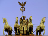Morning Light on Brandenburg Gate, Unter Den Linden, Berlin, Germany Photographic Print by Walter Bibikow