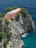 Former Home of Writer Curzio Malaparte, Punta Massullo, Bay of Naples, Italy Photographic Print by Walter Bibikow