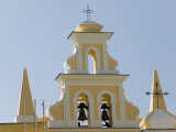 Detail St. Francis Assissi Church, Forio, Ischia, Bay of Naples, Campania, Italy Lámina fotográfica por Walter Bibikow