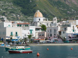 Town View from Fishing Port, Forio, Ischia, Bay of Naples, Campania, Italy Photographic Print by Walter Bibikow