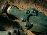 Detail of Sword with Inlaid Gold Trim, Sky Disk, Bronze Age, Germany Photographie par Kenneth Garrett