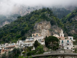 Town View with Fog, Positano, Amalfi Coast, Campania, Italy Photographie par Walter Bibikow