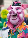 Fasnacht Carnival, Fasnacht Costume, Basel, Switzerland Lámina fotográfica por Walter Bibikow