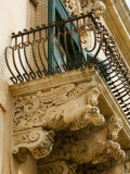Baroque Details of the Palazzo Villadorata, Palazzo Nicolaci, Noto, Sicily, Italy Photographic Print by Walter Bibikow